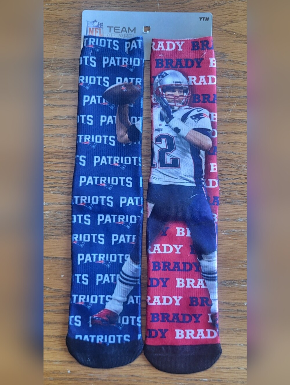 Youth Tom Brady Patriots Socks New NFL
